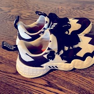 Trae Young Black and White Basketball shoes